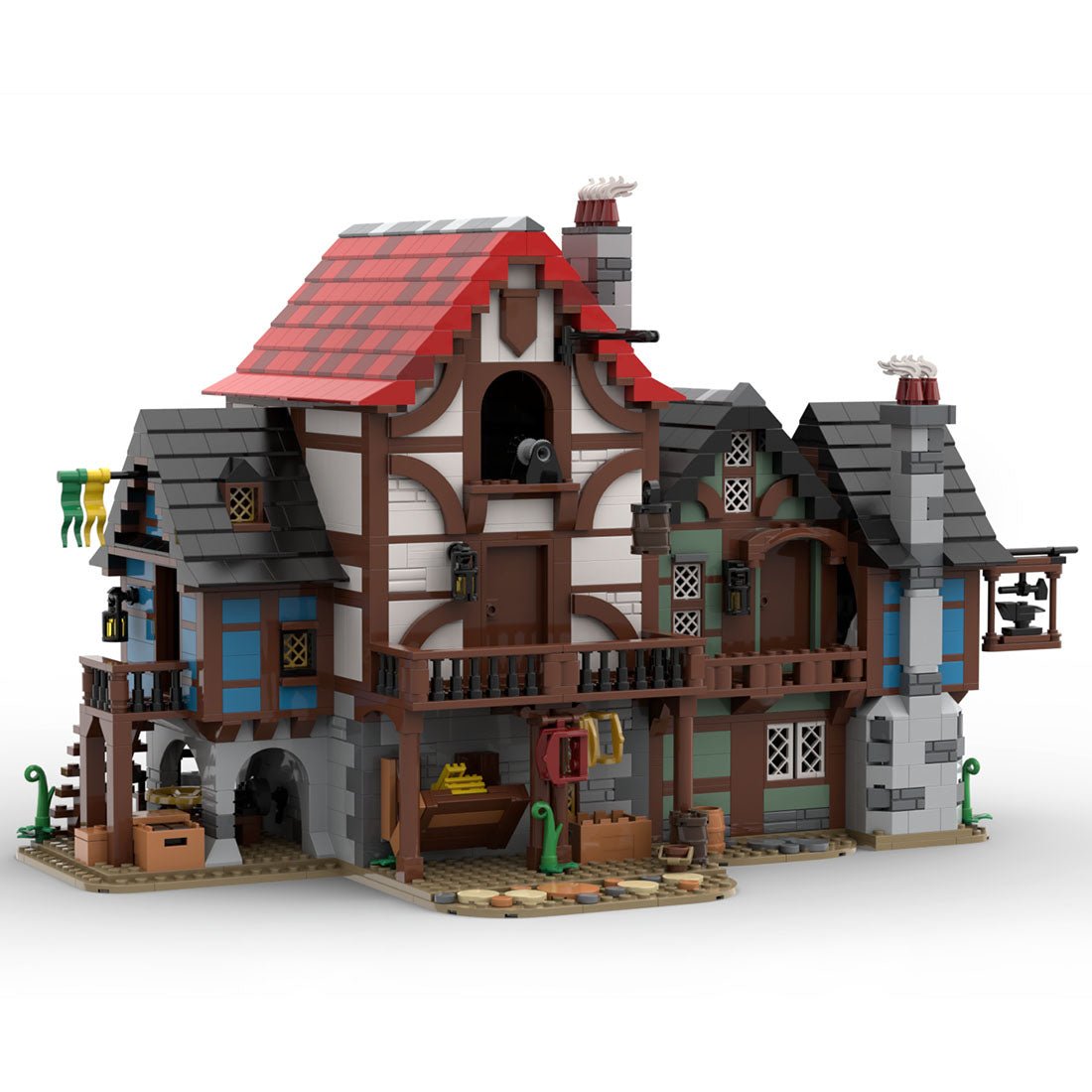 MOC - 150889 Medieval Alley Klemmbausteine - LesDiy - Klemmbausteine