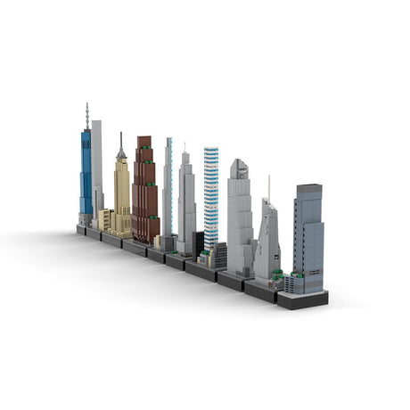 MOC - 151842 1/2000 Scale Tallest Buildings in New York City Klemmbausteine - LesDiy - Klemmbausteine
