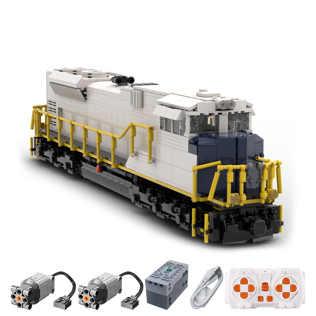 MOC - 152216 Fortescue Metals Group FMG SD70ACE Klemmbausteine - LesDiy - Klemmbausteine