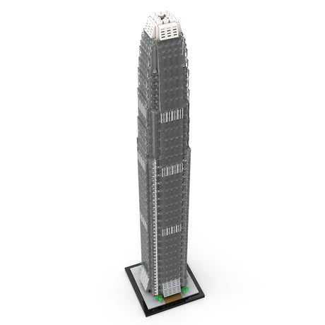 MOC - 153369 Two International Finance Centre 1:800 Scale Hong Kong Klemmbausteine - LesDiy - Klemmbausteine