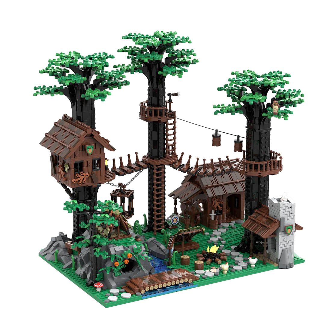 MOC - 153885 Schloss des Forsthauptquartiers - LesDiy - Klemmbausteine