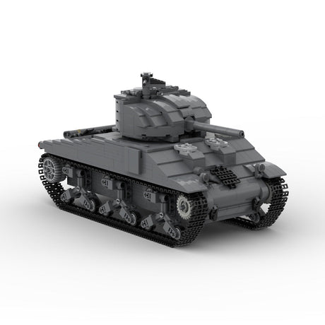 MOC - 154688 M4A2 - 75 Sherman Klemmbausteine - LesDiy - Klemmbausteine