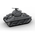 MOC - 154688 M4A2 - 75 Sherman Klemmbausteine - LesDiy - Klemmbausteine