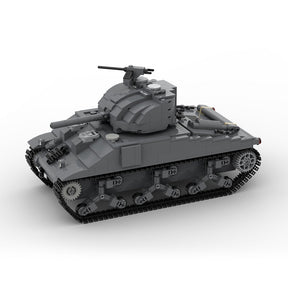 MOC - 154688 M4A2 - 75 Sherman Klemmbausteine - LesDiy - Klemmbausteine