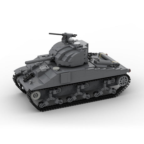 MOC - 154688 M4A2 - 75 Sherman Klemmbausteine - LesDiy - Klemmbausteine