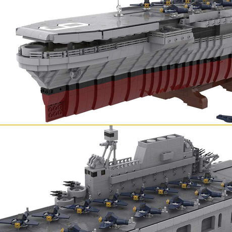 MOC - 15594 USS Enterprise (CV - 6) - LesDiy - Klemmbausteine