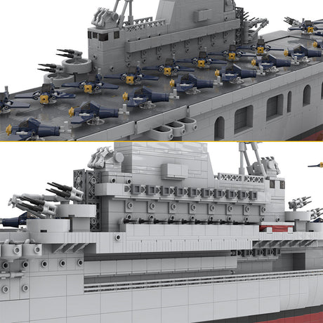 MOC - 15594 USS Enterprise (CV - 6) - LesDiy - Klemmbausteine