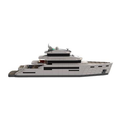 MOC - 157092 Super - Luxusyacht Klemmbausteine - LesDiy - Klemmbausteine