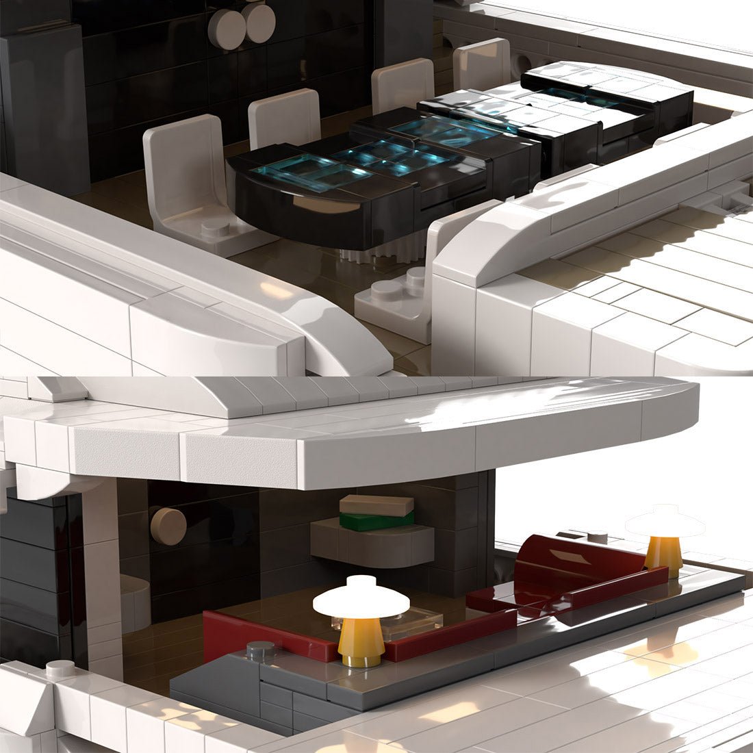 MOC - 157092 Superyacht "LILLY" Klemmbausteine - LesDiy - Klemmbausteine