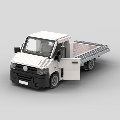 MOC-158193 VW T5 Transporter Flatbed Klemmbausteine-LesDiy-Klemmbausteine