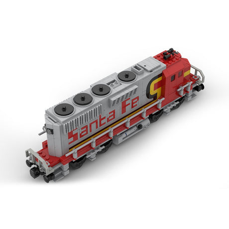 MOC - 161255 GP30 Santa Fe diesel locomotive train Klemmbausteine - LesDiy - Klemmbausteine