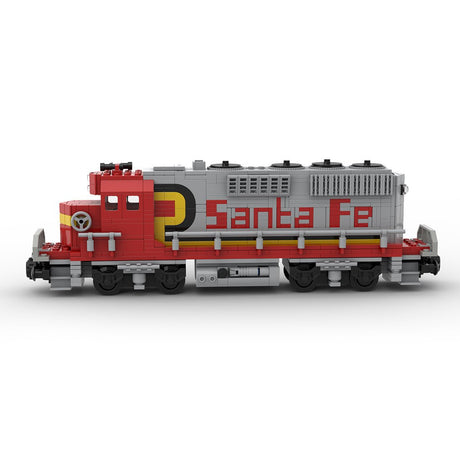 MOC - 161255 GP30 Santa Fe diesel locomotive train Klemmbausteine - LesDiy - Klemmbausteine