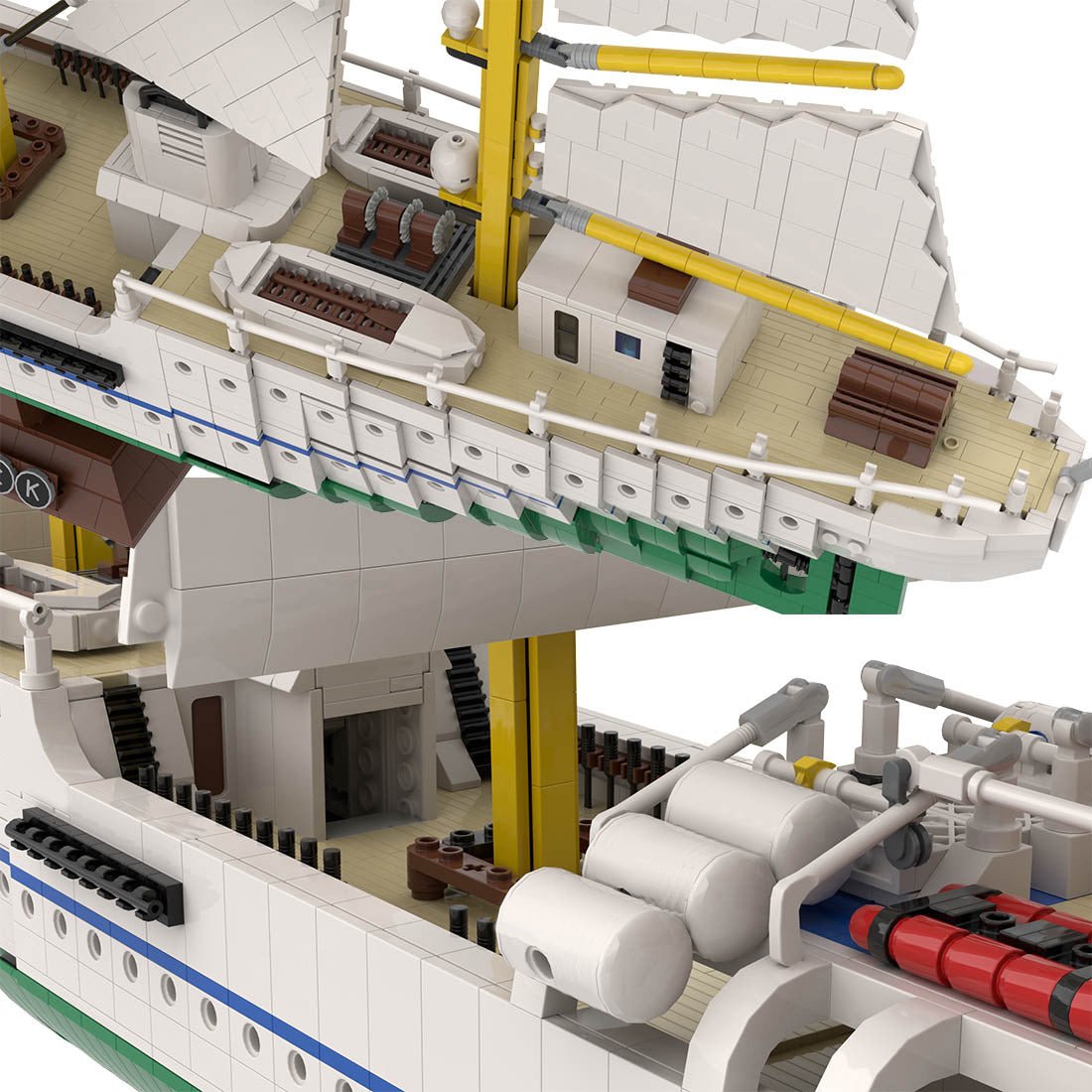 MOC - 162206 Gorch Fock Klemmbausteine - LesDiy - Klemmbausteine
