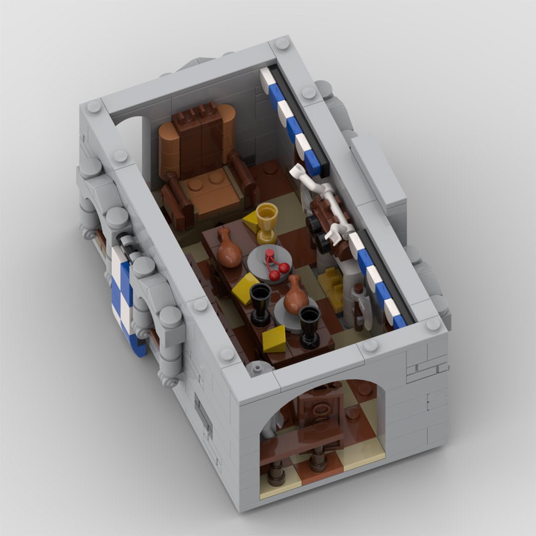 MOC - 163712 Black Falcon Eagle's Nest Castle Klemmbausteine - LesDiy - Klemmbausteine