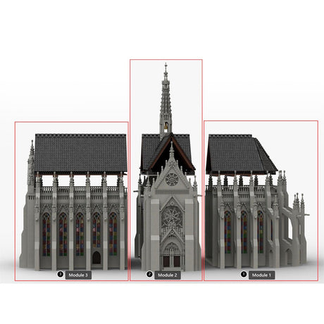 MOC - 165277 Gothic Cathedral Module 1 - Choir Klemmbausteine - LesDiy - Klemmbausteine