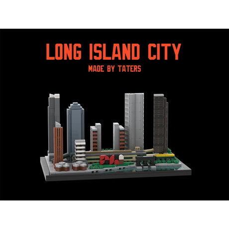 MOC - 166240 1/2000 Scale Long Island City Skyline Klemmbausteine - LesDiy - Klemmbausteine