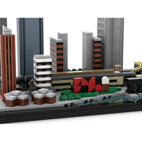 MOC - 166240 1/2000 Scale Long Island City Skyline Klemmbausteine - LesDiy - Klemmbausteine