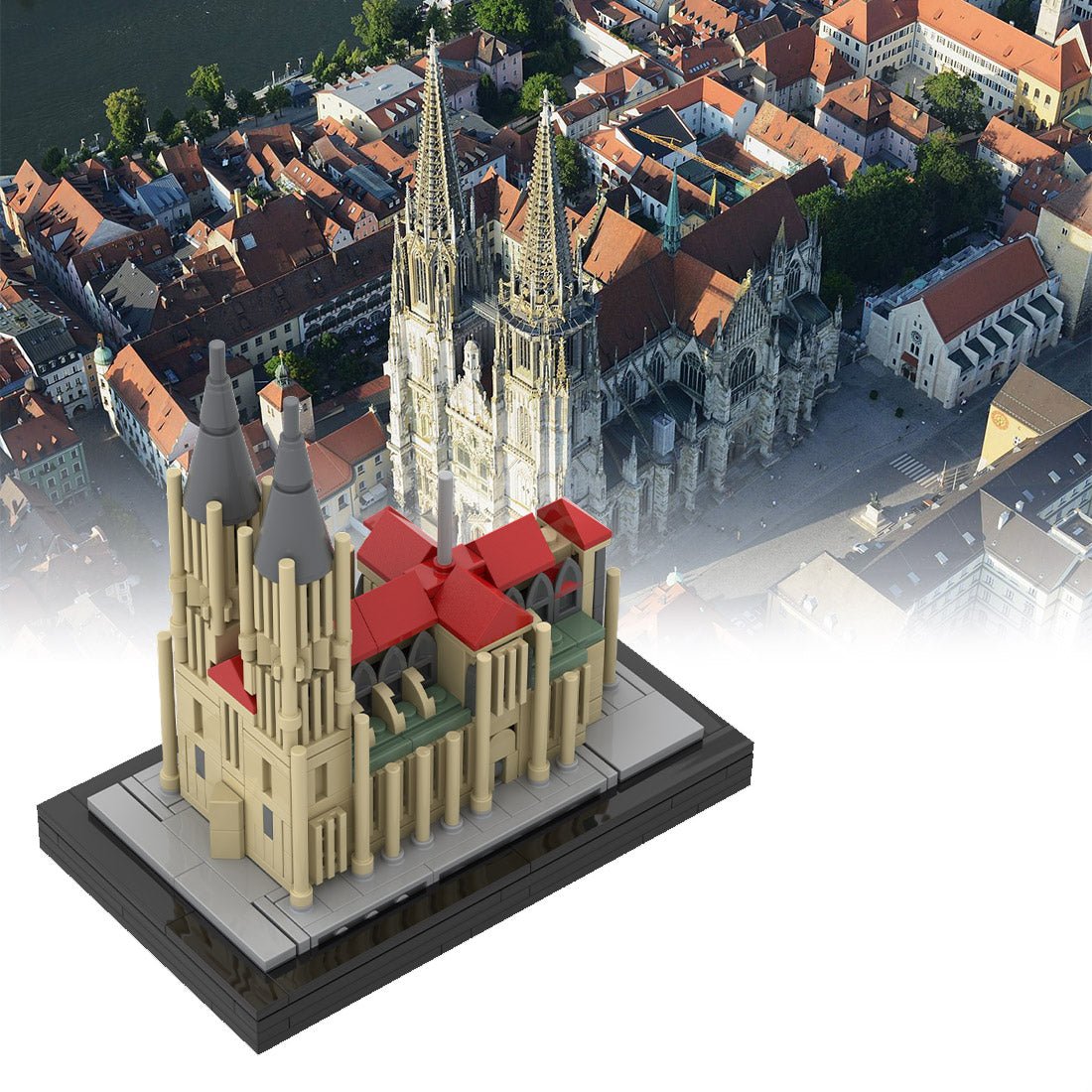 MOC - 166719 St. Peter Cathedral, Regensburg, Germany Klemmbausteine - LesDiy - Klemmbausteine