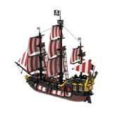 MOC - 166879 Medieval Barracuda - ship Klemmbausteine（ohne Segel） - LesDiy - Klemmbausteine
