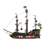 MOC - 166879 Medieval Barracuda - ship Klemmbausteine（ohne Segel） - LesDiy - Klemmbausteine