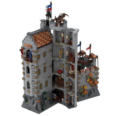 MOC - 167273 Black Knights - Dragon Slayers' Castle Klemmbausteine - LesDiy - Klemmbausteine