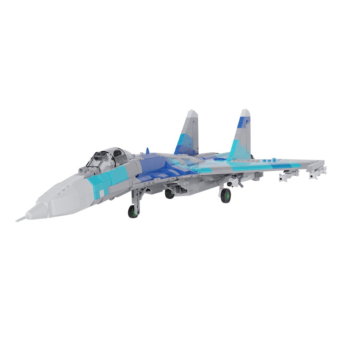 MOC - 170244 Sukhoi Su - 27 Klemmbausteine - LesDiy - Klemmbausteine