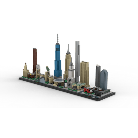 MOC - 171090 1/2000 ScaleNew York City Skyline Klemmbausteine - LesDiy - Klemmbausteine