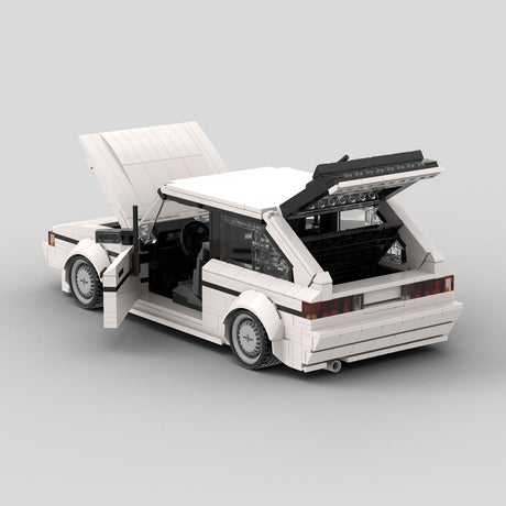 MOC-172054 VW Scirocco GL/GTX White Klemmbausteine-LesDiy-Klemmbausteine
