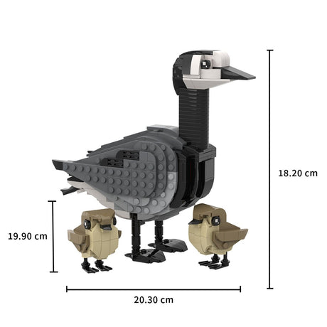  MOC - 174477 Barnacle goose and goslings Klemmbausteine - LesDiy - Klemmbausteine