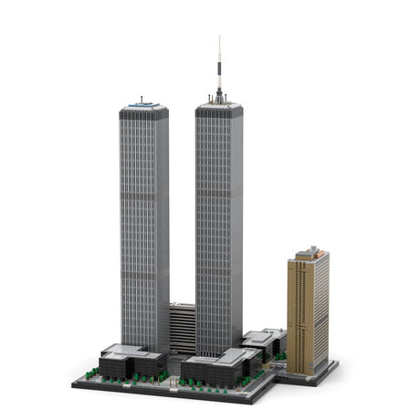 MOC - 177998 World Trade Center Complex im Maßstab 1:800 Klemmbausteine - LesDiy - Klemmbausteine