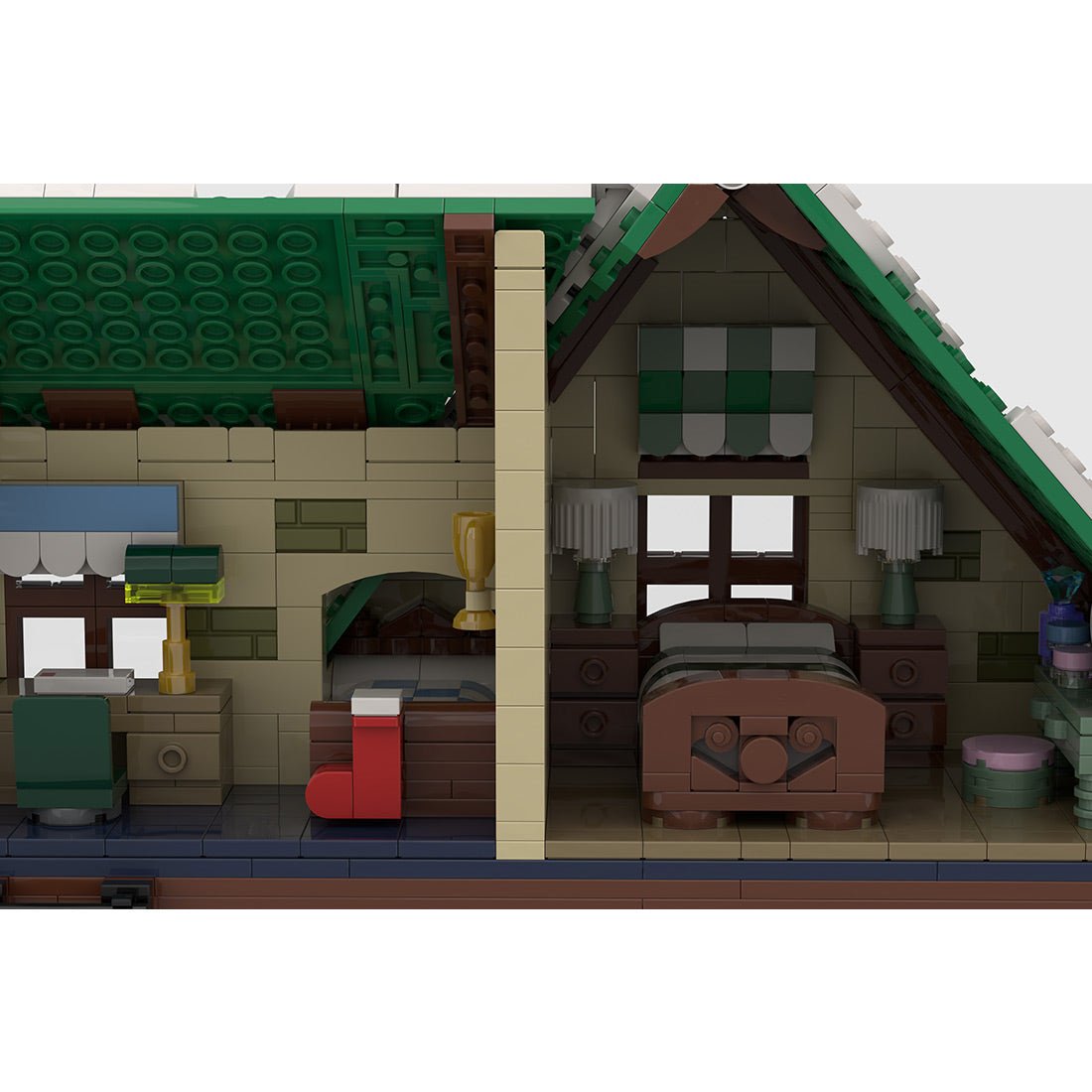 MOC - 183213 Winter Village Reindeer Ranch Klemmbausteine - LesDiy - Klemmbausteine