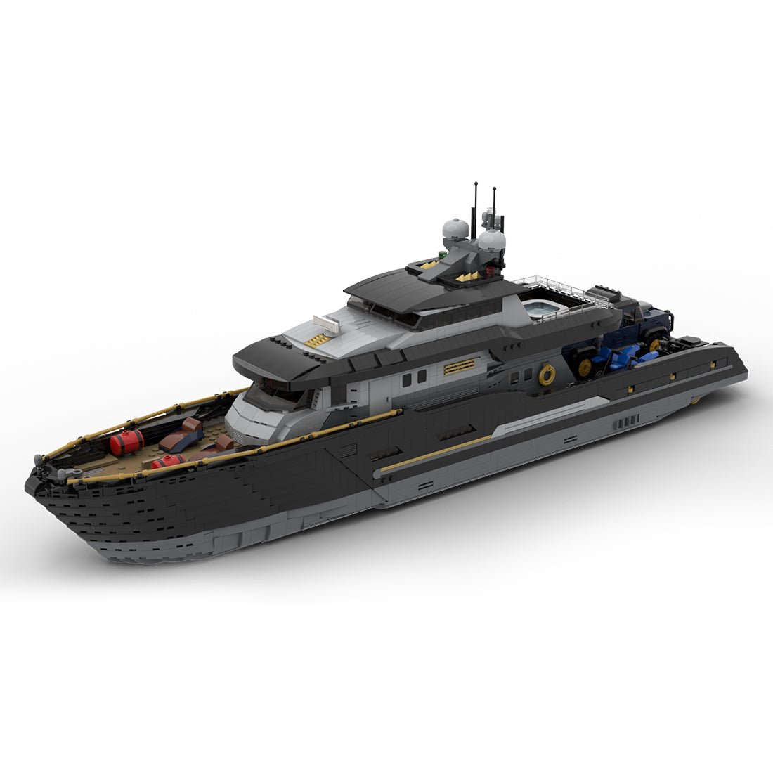 MOC - 185307 Explorer's Yacht Klemmbausteine - LesDiy - Klemmbausteine