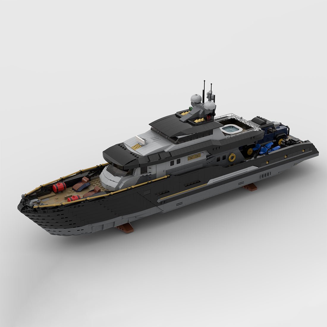 MOC - 185307 Explorer's Yacht Klemmbausteine - LesDiy - Klemmbausteine