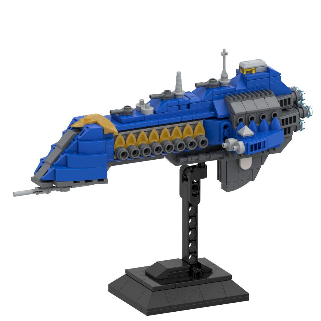 MOC - 185374 Warhammer 40k Heavy Cruiser Klemmbausteine - LesDiy - Klemmbausteine
