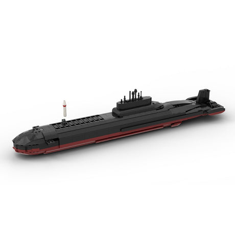 MOC - 186954 Nuclear Submarine TYPHOON | Project 941 Акула - 1:300 Scale Klemmbausteine - LesDiy - Klemmbausteine