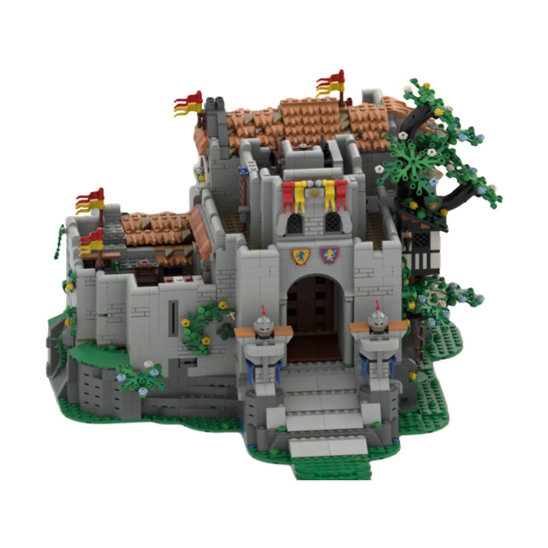 MOC - 187043 Lion's caslte Klemmbausteine - LesDiy - Klemmbausteine