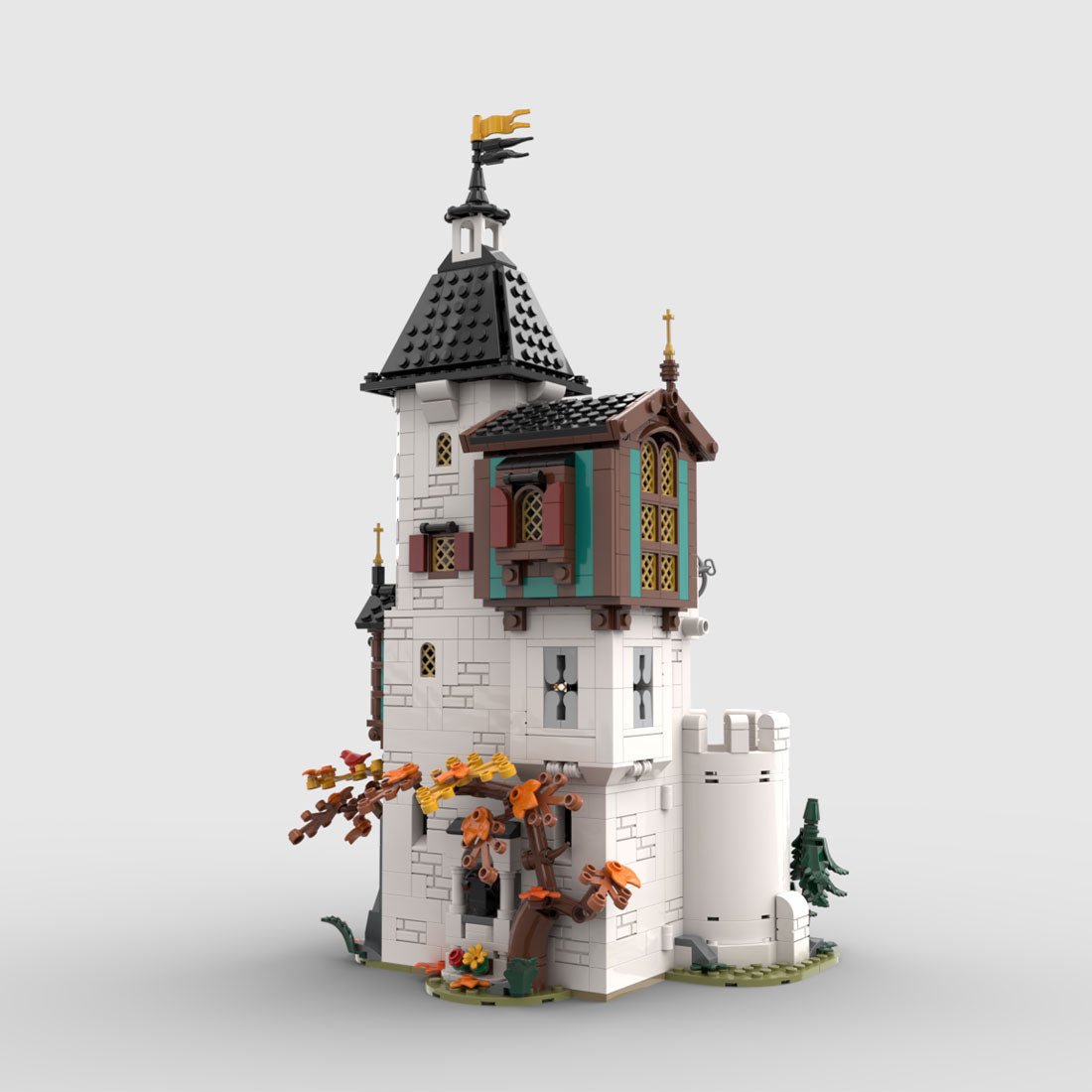 MOC - 189672 White tower Klemmbausteine - LesDiy - Klemmbausteine