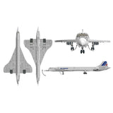 MOC 1/90 Concorde Verkehrsflugzeug Klemmbausteine - LesDiy - Klemmbausteine