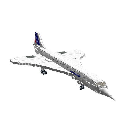 MOC 1/90 Concorde Verkehrsflugzeug Klemmbausteine - LesDiy - Klemmbausteine