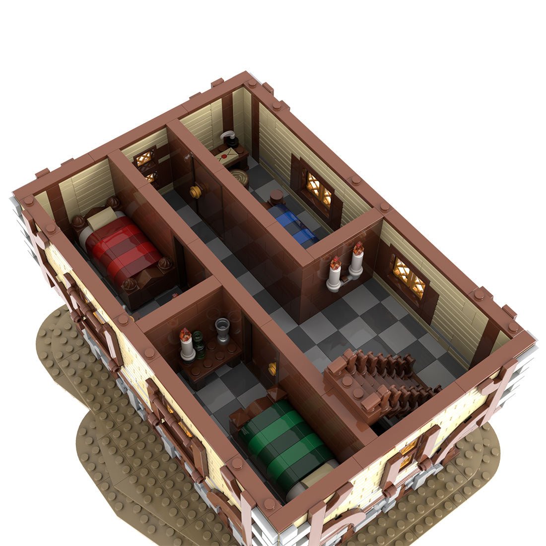MOC-192313 Medieval inn Klemmbausteine-LesDiy-Klemmbausteine