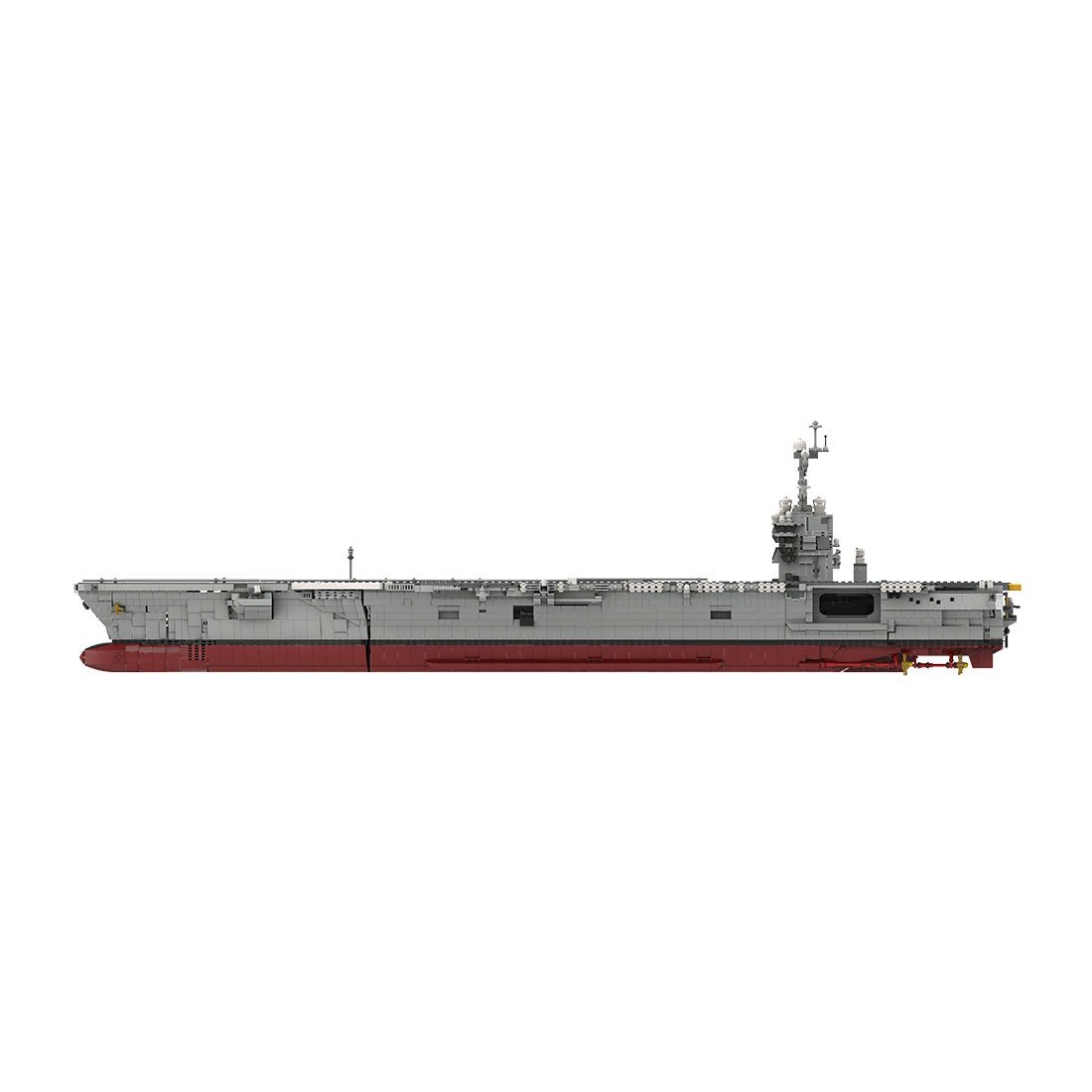 MOC - 192566 CVN - 78 Gerald R. Ford | Aircraft Carrier - 1:300 Scale klemmbausteine - LesDiy - Klemmbausteine