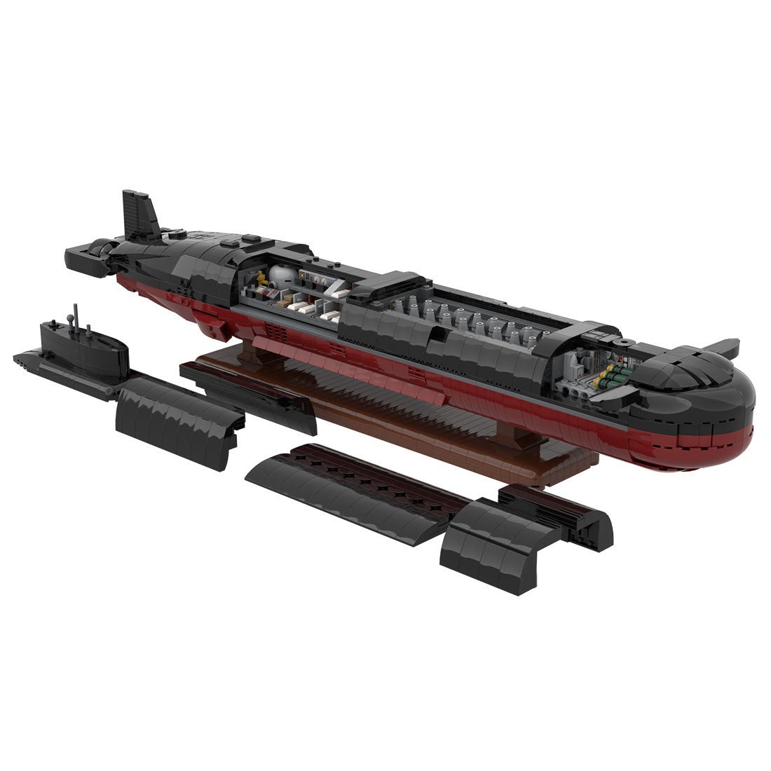 MOC - 193085 Typhoon Class Submarine klemmbausteine - LesDiy - Klemmbausteine