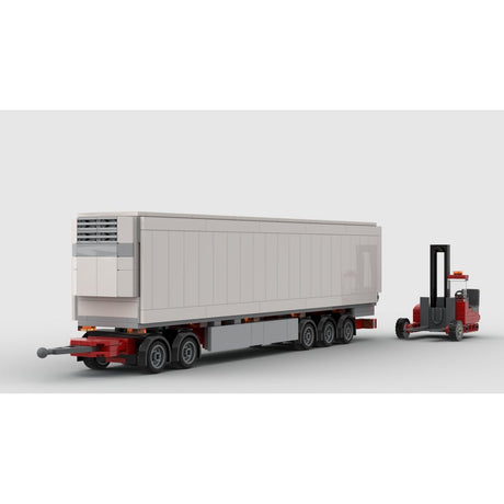 MOC-193350 LKW mit starrem Fahrgestell und Kühlauflieger (längere Ausführung) Klemmbausteine-LesDiy-Klemmbausteine