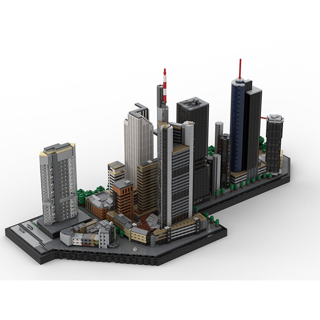 MOC - 194842 Frankfurt Neue Mainzer Straße skyscrapers part 1 and part 2 Klemmbausteine - LesDiy - Klemmbausteine