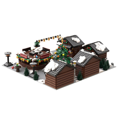 MOC - 201458 European Style Christmas Market Klemmbausteine - LesDiy - Klemmbausteine