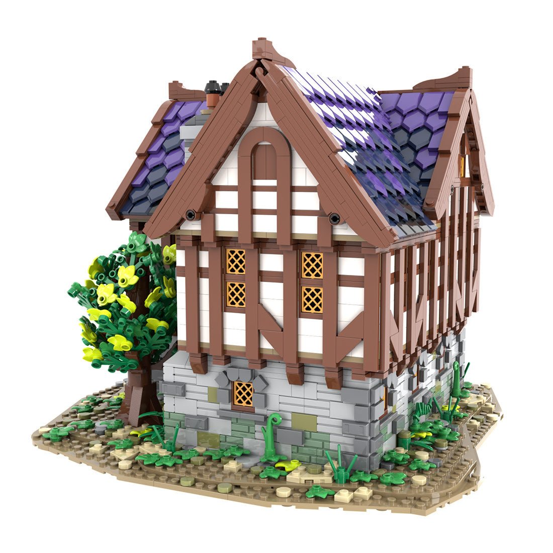 MOC-202047 Medieval tavern & inn Klemmbausteine-LesDiy-Klemmbausteine