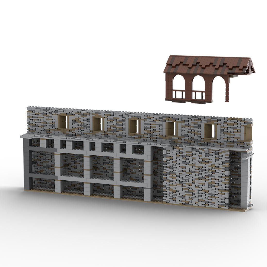 MOC - 206490 Building 04 Castle Hohengeroldseck Klemmbausteine - LesDiy - Klemmbausteine