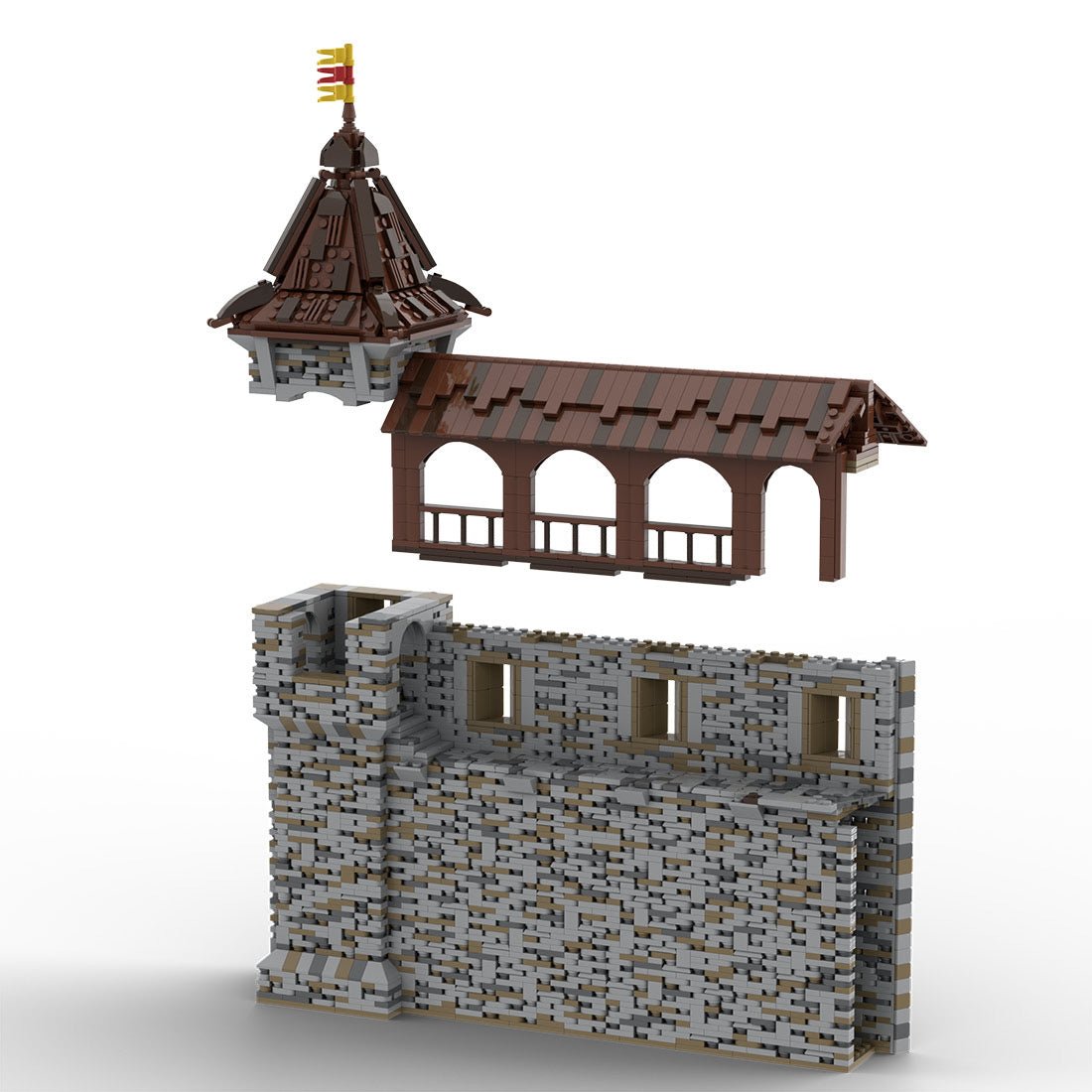MOC - 208137 Building 07 Castle Hohengeroldseck Klemmbausteine - LesDiy - Klemmbausteine