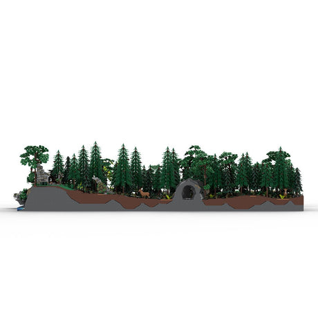 MOC - 208147 Landscape Expansion 1 Klemmbausteine - MOC - 207737 Castle Hohengeroldseck - LesDiy - Klemmbausteine