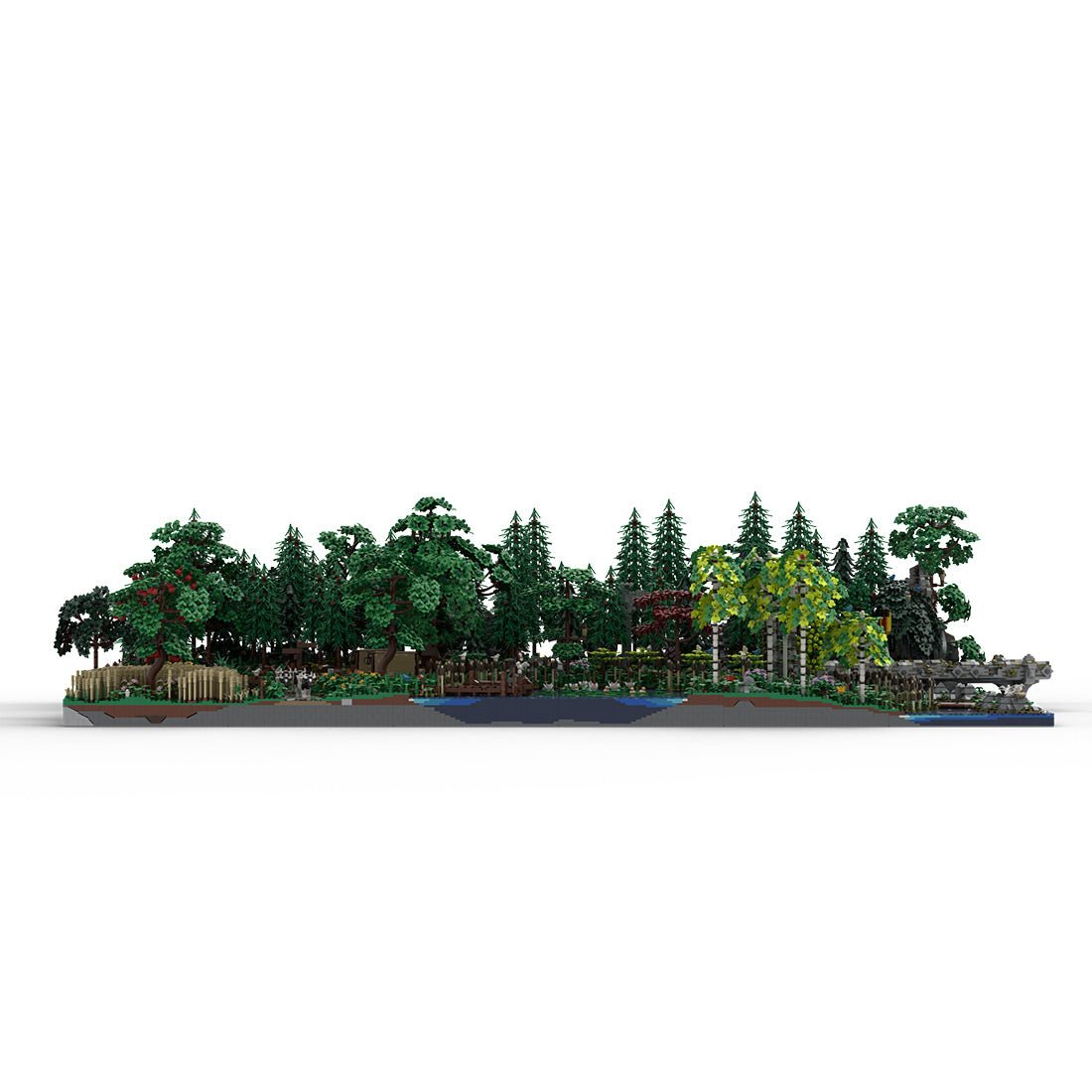 MOC - 208147 Landscape Expansion 1 Klemmbausteine - MOC - 207737 Castle Hohengeroldseck - LesDiy - Klemmbausteine